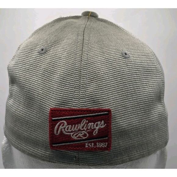 Black Clover Live Lucky Tan FlexFit Hat Cap Red White‎ Blue Logo S / M Rawlings - Picture 5 of 11